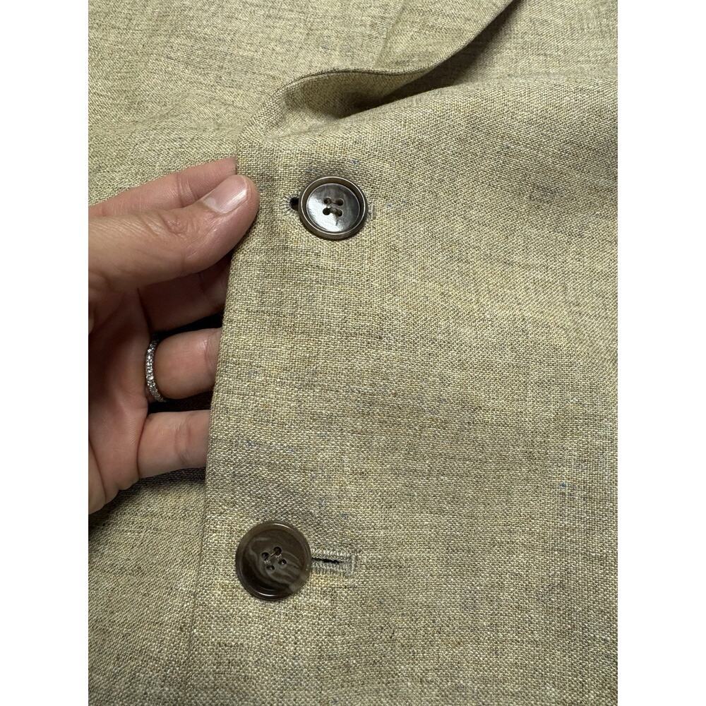 Jos A Bank 46L Men’s Wool Sport Coat Blazer Gold Khaki Poland Classic No Vent - Picture 10 of 13